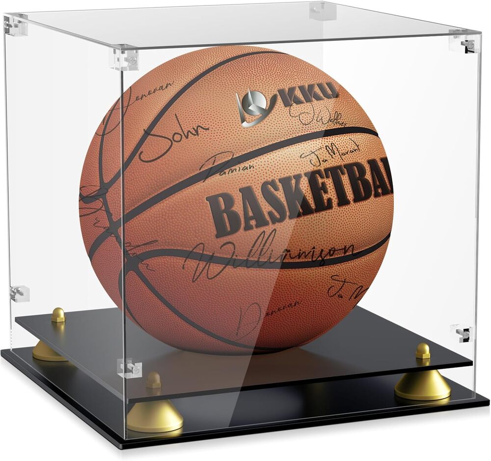 Acrylic Basketball Display Case, Clear Full Size Basketball Case Display